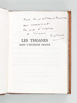 Les Tsiganes dans l'ancienne France [ Livre dédicacé par l'auteur ]. VAUX DE FOLETIER, François de