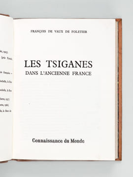 Les Tsiganes dans l'ancienne France [ Livre dédicacé par l'auteur ]. VAUX DE FOLETIER, François de