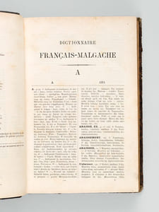 Dictionnaire malgache-français [ Avec : ] Dictionnaire français-malgache