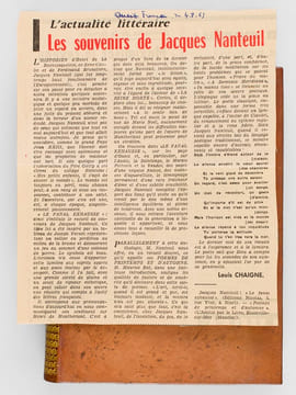 Le Fanal exhaussé. Cinquante ans d'activité littéraire de Jacques Nanteuil [ Edition originale - Livre dédicacé par l'auteur ]. NANTEUIL, Jacques ; ...