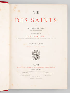Vie des Saints (2 Tomes - Complet) Tome I : Saints du 1er janvier au 30 juin ; Tome II : Saints du 1er juillet au 31 décembre. GUERIN, Paul
