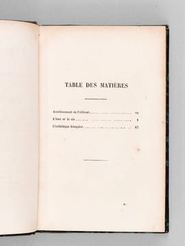 L'âme et la vie. Etude sur la renaissance de l'animisme, suivie d'un Examen critique de l'Esthétique Française. [ Edition originale ]. SAISSET, Emile