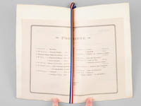 Souvenir de Ulster Volunteer Hospital Villa Beaupré Pau 3 Novembre 1914 & 3 Novbre 1915 [ Contient : ] Hôpital Beaupré 3 novembre 1914 (50 lits) 3 novembre 1915 (80 lits) Programme [ et liste du personnel ] [ On joint : ] Villa Beaupré Pau le 10 octobre 1915 Allo les Boches. Revue du Front 3 actes  [ On joint : ] Hôpital militaire n°123 bis Nay. Matinée concert du 15 juillet 1915. Programme. Nay Hôpital. Revue militaire offerte aux blessés.