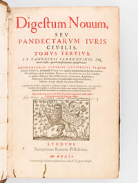 Digestum Novum seu Pandectarum Iuris Civilis. Tomus Tertius