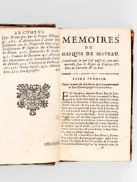 Mémoires du Marquis de Beauvau, pour servir à l'Histoire de Charles IV Duc de Lorraine et de Bar [ Suivi de : ] Histoire de l'Emprisonnement de Charles IV Duc de Lorraine, détenu par les Espagnols dans le Château de Tolède. Avec ce qui s'est passé dans les Négociations faites pour sa liberté par M. le Marquis du Châtelet, Maréchal de Lorraine, & M. du Bois, Conseiller d'Etat, Intendant de ses Armées & Ambassadeur en Cour d'Espagne