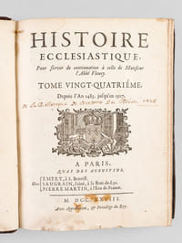 Histoire Ecclésiastique pour servir de Continuation à celle de Monsieur l'Abbé Fleury. Tome Vingt-Quatrième. Depuis l'An 1485, jusqu'en 1507