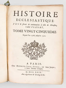Histoire Ecclésiastique pour servir de Continuation à celle de Monsieur l'Abbé Fleury. Tome Vingt-Cinquième. Depuis l'An 1508, jusqu'en 1520
