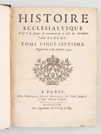 Histoire Ecclésiastique pour servir de Continuation à celle de Monsieur l'Abbé Fleury. Tome Vingt-Septième. Depuis l'An 1528, jusqu'en 1535