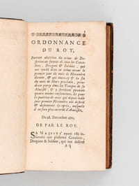 Reglemens et Ordonnances du Roy, pour les Gens de de Guerre. Tome III