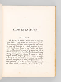 Oeuvres de Paul Valéry (Tomes I et II) Tome I : L'Ame et la Danse. Eupalinos ou l'Architecte. Paradoxe sur l'Architecte ; Tome II : Monsieur Teste. La Soirée. Le Log-Book. Quelques Epîtres