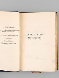 L'Oiseau bleu s'est endormi [ Edition originale ]