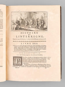 Histoire d'Angleterre par M. de Rapin Thoyras. Tome Neuvième [Tome 9 seul ] Contenant les Tems de la République sous Olivier & Richard Cromwell, les Règnes de Charles II, de Jacques II, & l'Avénement de Guillaume III & de Marie à la Couronne