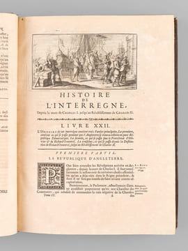 Histoire d'Angleterre par M. de Rapin Thoyras. Tome Neuvième [Tome 9 seul ] Contenant les Tems de la République sous Olivier & Richard Cromwell, les ...