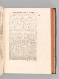 Histoire d'Angleterre par M. de Rapin Thoyras. Tome Neuvième [Tome 9 seul ] Contenant les Tems de la République sous Olivier & Richard Cromwell, les Règnes de Charles II, de Jacques II, & l'Avénement de Guillaume III & de Marie à la Couronne