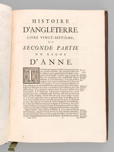 Histoire d'Angleterre par M. de Rapin Thoyras, continuée jusqu'à l'avènement de George I à la Couronne. Tome Douzième [Tome 12 seul ] Contenant les dix dernières années du Règne d'Anne.