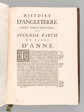 Histoire d'Angleterre par M. de Rapin Thoyras, continuée jusqu'à l'avènement de George I à la Couronne. Tome Douzième [Tome 12 seul ] Contenant les ...