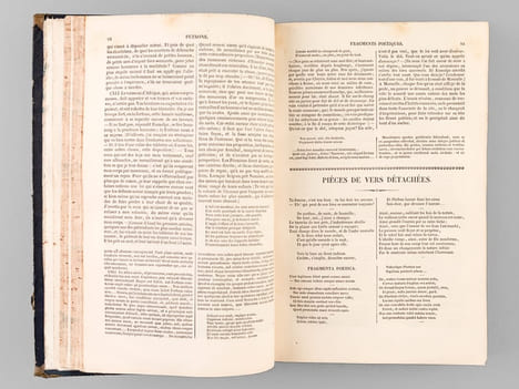 Pétrone, Apulée, Aulu-Gelle, Oeuvres Complètes, avec la traduction en français pubiées sous la direction de M. Nisard. PETRONE ; APULEE ; AULU-GELLE