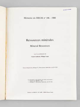 26e Congrès Géologique International Paris 7 - 17 Juillet 1980. Colloques (7 Tomes - Complet) [Avec : ] Excursions (4 Tomes) [Avec : ] Le gisement ...