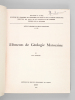Eléments de Géologie Marocaine. MICHARD, André