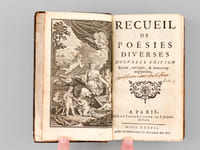 Recueil de Poësies diverses [ Aux armes de la Ville de Lyon ]