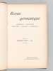 Revue Germanique. Allemagne - Angleterre - Etats-Unis - Pays-Bas - Scandinavie (Première Année - 1905 : 2 volumes - Complet) [Contient notamment : ] ...