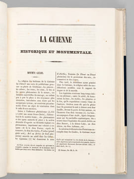 La Guienne Historique et Monumentale (2 Tomes en 3 Volumes - Complet) [ Edition originale ] [ La Guyenne historique et monumentale ]. DUCOURNEAU, ...