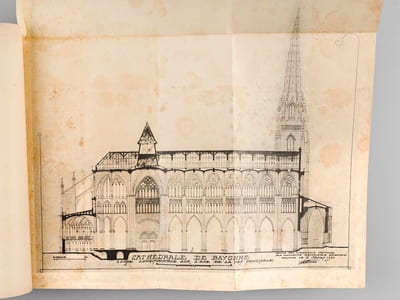 Recherches sur la Ville et sur l'Eglise de Bayonne (3 Tomes - Complet) [Edition originale ] Manuscrit du Chanoine René Veillet publié pour la première fois avec des Notes et des Gravures