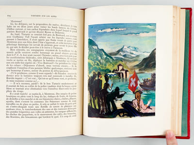Oeuvres complètes illustrées (20 Tomes - Complet) Tome 1 : Les Amoureuses 1858. Précédé de Retour sentimental vers Alphonse Daudet, par Henri Beraud ; Tome 2 : Le Petit chose, Histoire d'un Enfant 1868 ; Tome 3 : Lettres de mon Moulin, Impressions et Souvenirs 1873, et Lettre à un Absent ; Tome 4 : Aventures prodigieuse de Tartarin de Tarascon, 1872 et Contes du Lundi, 1873 et Les Femmes d'Artiste, 1874 ; Tome 5 : Fromont Jeune et Risler Ainé. Moeurs parisiennes, 1874, et Etudes et paysages. Robert Helmont. Journal d'un Solitaire ; Tome 6 : Jack. Moeurs contemporaines 1876 ; Tome 7 : Le Nabab. Moeurs parisiennes, 1887 ; Tome 8 : Les Rois en Exil, Roman parisien, 1879 ; Tome 9 : Numa Roumestan, Moeurs parisiennes, 1881, L'Evangeliste, Roman parisien 1883 ; Tome 10 : Sapho. Moeurs Parisiennes, 1884 ; Tartarin sur les Alpes, Nouveaux exploits du héros tarasconnais ; Tome 11 : L'Immortel. Moeurs parisiennes, 1888, La Belle Nivernaise, Histoire d'un Vieux Bateau et de son Equipage, 1886 ; Tome 12 : Trente ans de Paris à travers ma vie et mes livres, 1888, Souvenirs d'un homme de lettres, Préfaces ; Tome 13 : Port-Tarascon, Dernières aventures de l'illustre marin, 1890, Rose et Ninette, Moeurs du jour, 1892, Entre les frises et la rampe, Petites études de la vie théâtrale, 1894 ; Tome 14 : Vie d'enfant - Le Valet de Ferme, Oeuvres provençales de Baptiste Bonnet traduites par Alphonse Daudet, et Traductions diverses d'oeuvres provençales ; Tome 15 : La Petite Paroisse, 1895, Premier Voyage Premier Mensonge, 1900, La Fedor Pages de la Vie, 1896 ; Tome 16 : Soutien de Familles, Moeurs contemporaines, 1898, Notes sur la Vie ; Tome 17 : La Doulou (La Douleur), 1887-1895, Le Trésor d'Arlatan, 1897 ; Tome 18 : Pages inédites de Critique dramatique, 1874-1880 ; Tome 19 : Théâtre I. La Dernière Idole, Les Absents, l'Oeillet blanc, Le Frère Aîné - Le Sacrifice - Lise Tavernier - L'Arlésienne - Fromont Jeune et Risler aine - Le char - Jack ; Tome 20 : Théâtre II. Le Nabab - Sapho - Numa Roumestan - La Lutte pour la Vie - L'Obstacle - La Menteuse