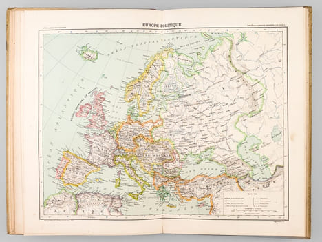 Atlas de Géographie moderne. Géographie générale. L'Europe et l'Amérique. Enseignement classique Classe de Quatrième. Enseignement moderne Classe de ...