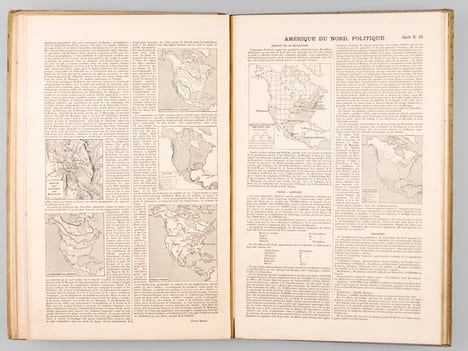 Atlas de Géographie moderne. Géographie générale. L'Europe et l'Amérique. Enseignement classique Classe de Quatrième. Enseignement moderne Classe de ...
