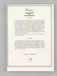 Dordogne, Chronique au fil des Siècles [ Livre dédicacé par l'auteur ]