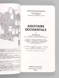 Aquitaine occidentale [ On joint : ] Pyrénées occidentales. Béarn, Pays Basque