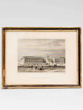 Hôtel-Dieu de Bordeaux [ Gravure originale en couleurs de l'Hôpital Saint-André ]. BORDES, Adolphe