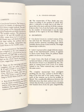 The Welsh Laws. CHARLES-EDWARDS, T. M.