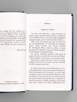 Le livre des Proverbes français par Le Roux de Lincy. Précédé d'un Essai sur la Philosophie de Sancho Pança, par Ferdinand Denis.. LE ROUX DE LINCY ; ...