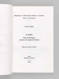 L'A.B.C. Dix-sept dialogues politiques