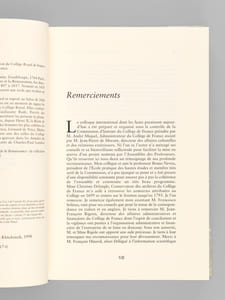 Les origines du Collège de France (1500-1560) Actes du Colloque international (Paris, décembre 1995)