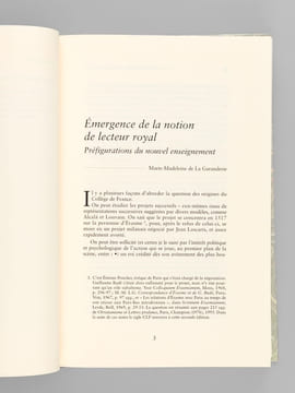 Les origines du Collège de France (1500-1560) Actes du Colloque international (Paris, décembre 1995). FUMAROLI, Marc ; LION-VIOLET, Marianne