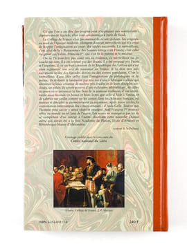 Les origines du Collège de France (1500-1560) Actes du Colloque international (Paris, décembre 1995). FUMAROLI, Marc ; LION-VIOLET, Marianne