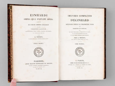 Oeuvres complètes d'Eginhard, réunies pour la première fois et traduites en français (2 Tomes - Complet)