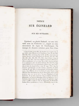 Oeuvres complètes d'Eginhard, réunies pour la première fois et traduites en français (2 Tomes - Complet) . EGINHARD ; (TEULET, A.)
