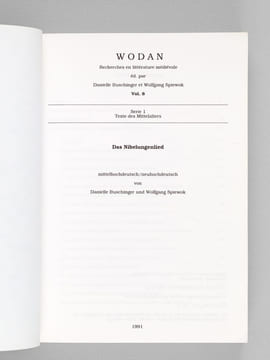 Das Nibelungenlied. Mittelhochdeutsch / neuhochdeutsch. BUSCHINGER, Danielle ; SPIEWOK, Wolfgang