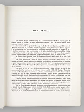 La Peinture murale en France au début de l'époque gothique. De Philippe-Auguste à la fin du règne de Charles V (1180-1380). DESCHAMPS, Paul ; THIBOUT, ...