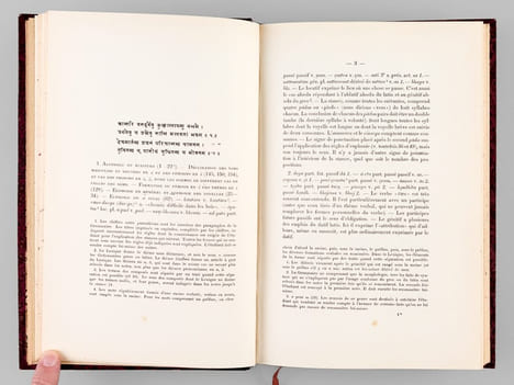 Manuel pour étudier la langue sanscrite. Chrestomathie - Lexique - Principes de Grammaire . BERGAIGNE, Abel 