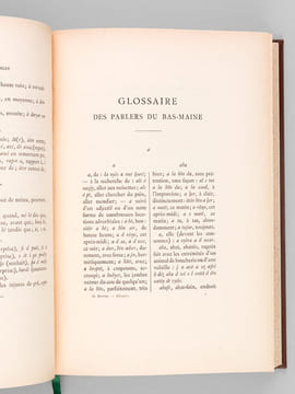 Glossaire des Parlers du Bas-Maine (Département de la Mayenne) [ Edition originale ]. DOTTIN, Georges