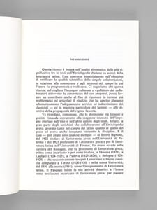 Filologi e Fascismo. Gli studi di Letteratura latina nell'"Enciclopedia italiana".