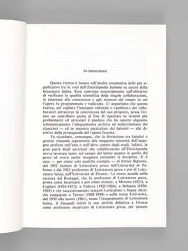 Filologi e Fascismo. Gli studi di Letteratura latina nell'"Enciclopedia italiana".. GIORDANO, Fausto