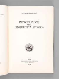 Introduzione alla linguistica storica