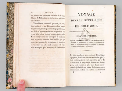 Voyage dans la République de Colombia. Tome I [Tome Premier seul - Edition originale ]