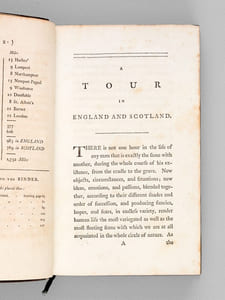 Tour in England and Scotland in 1785 [ First Edition ]